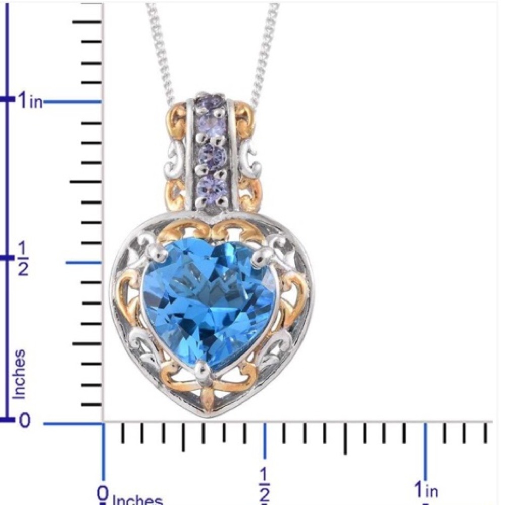 💎Marambaia Topaz & Tanzanite Pendant💎 - Picture 7 of 8